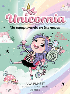 cover image of Unicornia 5--Un campamento en las nubes